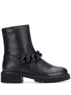 Giuseppe Zanotti Chunky Chain Detail Boots - Black