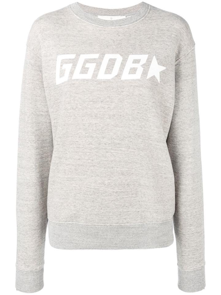 Golden Goose Deluxe Brand Contrast Logo Sweatshirt - Grey