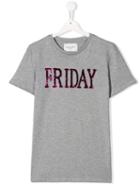 Alberta Ferretti Kids Logo T-shirt - Grey