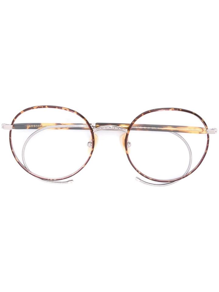 Moscot 'spiel' Glasses, Brown, Metal/acetate