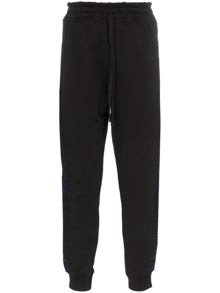 Haider Ackermann Embroidered Sweatpants - Black