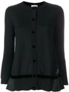 Moncler Pleated Hem Cardigan - Black