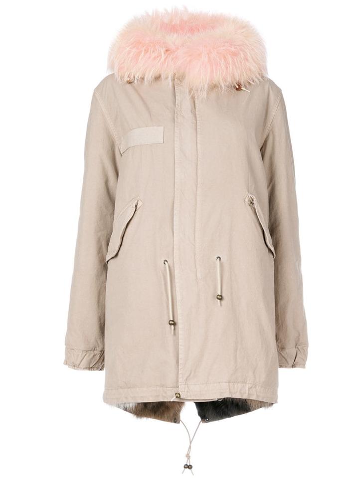 Mr & Mrs Italy Midi Parka Coat - Neutrals