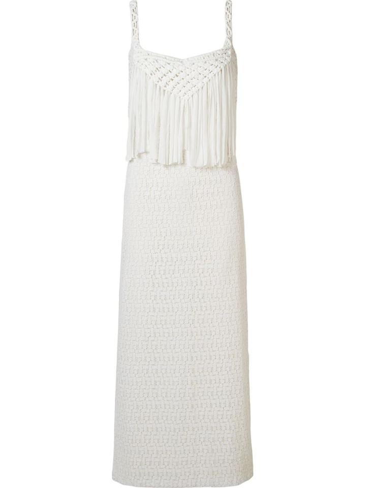 Brigitte Pattern Lace Dress, Women's, Size: Pp, White, Cotton