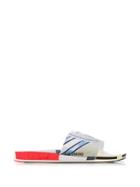 Adidas By Raf Simons Logo Slip-on Slides - White