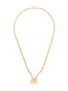 Monet Vintage Chain Pendant Necklace - Yellow & Orange
