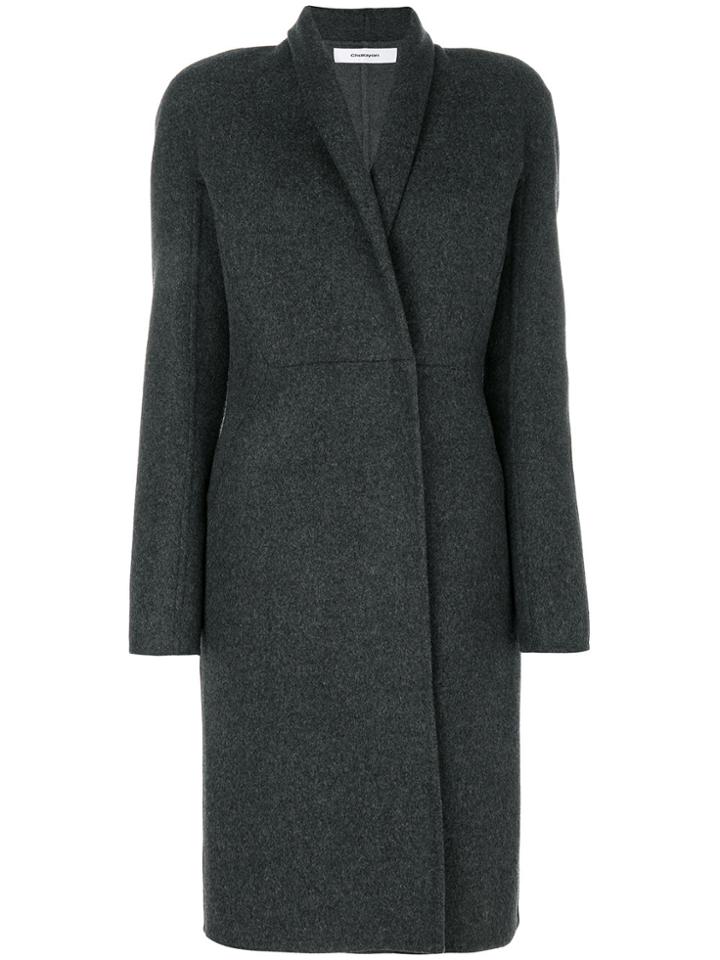 Chalayan Raised Collar Coat - Grey