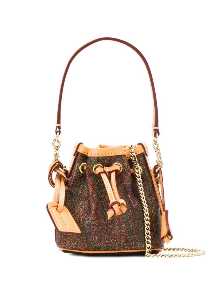 Etro Micro Satchel Bag - Red