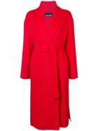 Ermanno Scervino Slit Side Belted Robe - Red