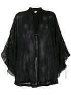 Iro Transparent Blouse - Black