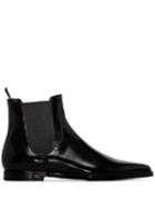 Dolce & Gabbana Patent Chelsea Boots - Black