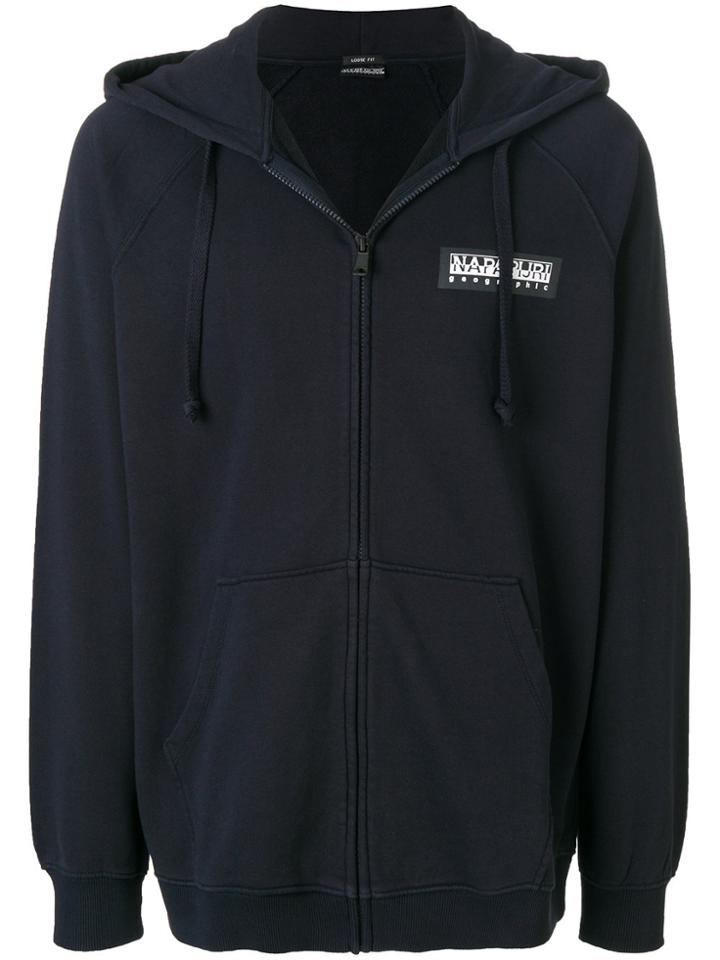Napapijri Zipped Hoodie - Blue