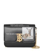 Burberry Small Montage Print Tb Crossbody Bag - Black