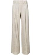 Giorgio Armani Pleated Wide-leg Trousers - Nude & Neutrals