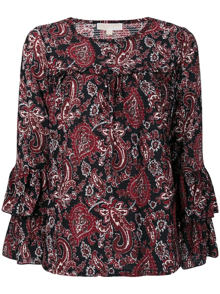 Michael Michael Kors Paisley Print Blouse - Black