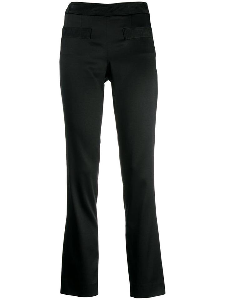 Chanel Pre-owned 2007 Slim-fit Trousers - Black