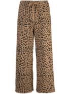 Nili Lotan Leopard-print Trousers - Brown