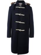 Thom Browne Fur-trim Hooded Coat