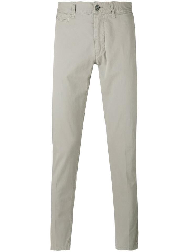 Woolrich - Classic Chinos - Men - Cotton/elastodiene - 38, Grey, Cotton/elastodiene