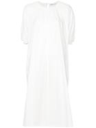 08sircus Puff Sleeve Midi Dress - White