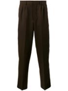 Ami Alexandre Mattiussi Tailored Straight Trousers, Men's, Size: 52, Brown, Polyester/wool