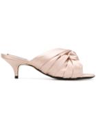 No21 Knotted Bow Mules - Nude & Neutrals