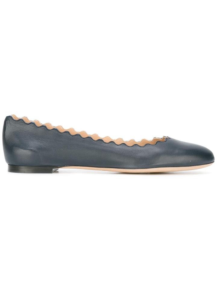 Chloé Lauren Ballerinas - Blue