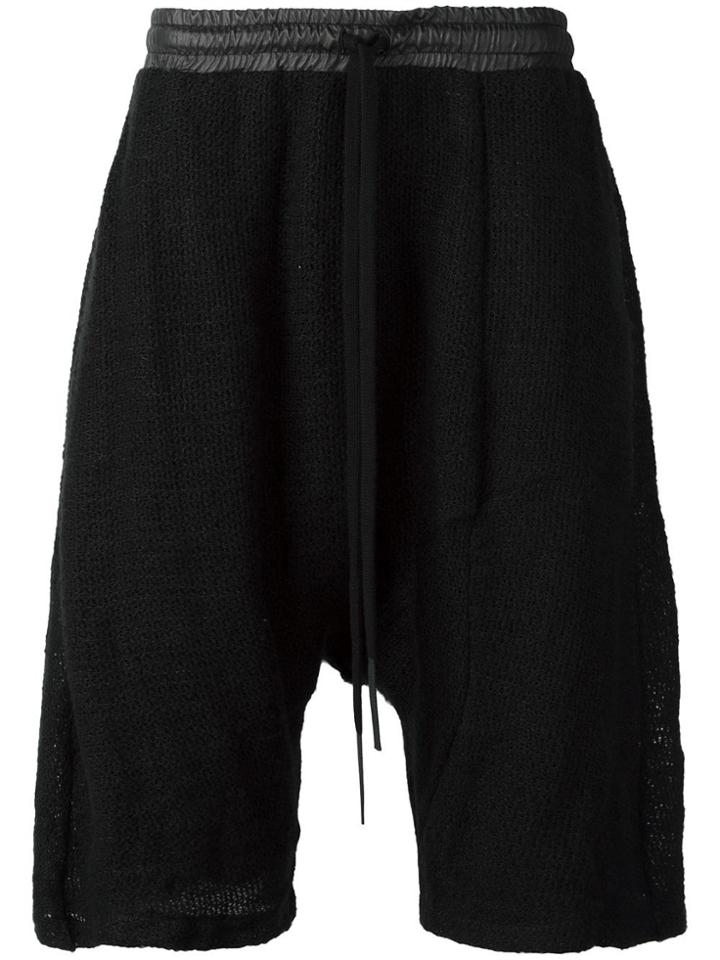 Lost & Found Ria Dunn 'shifted' Drop-crotch Shorts - Black