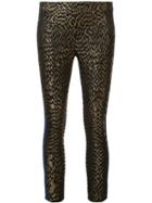 Haider Ackermann Jacquard Contrast Stripe Trousers - Green