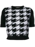 Philosophy Di Lorenzo Serafini Houndstooth Print Jumper - Black