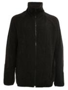 Julius Zipped Knitted Jacket, Men's, Size: 3, Black, Acrylic/nylon/wool/alpaca