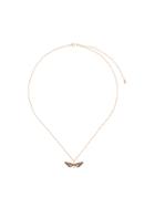 Astley Clarke Death's Head Hawkmoth Mini Pendant Necklace - Metallic