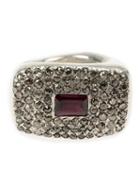 Rosa Maria Falamank Diamond And Rhodolite Ring