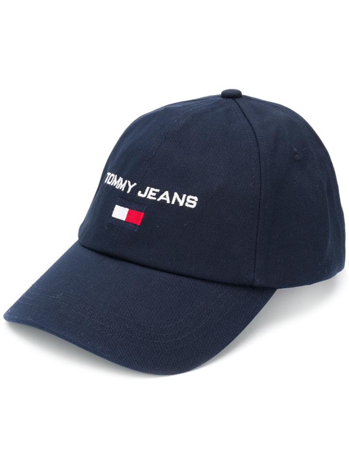 Tommy Hilfiger Logo Embroidered Cap - Blue
