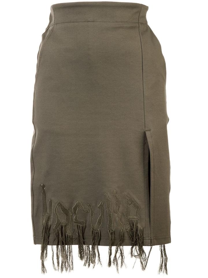 Haculla Dying To Live Fringed Skirt - Green