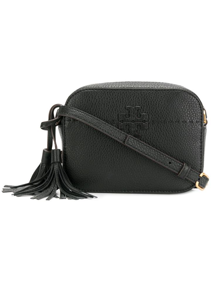 Tory Burch Logo Shoulder Bag - Black