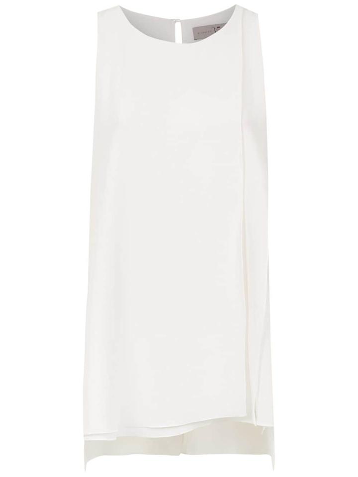 Alcaçuz Flutuante Silk Top - White