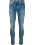 Rag & Bone /jean Mid-rise Skinny Jeans - Blue
