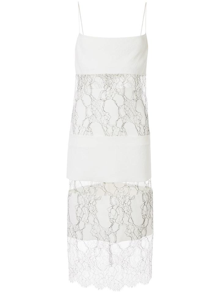 Dion Lee Whitewash Lace Collage Dress