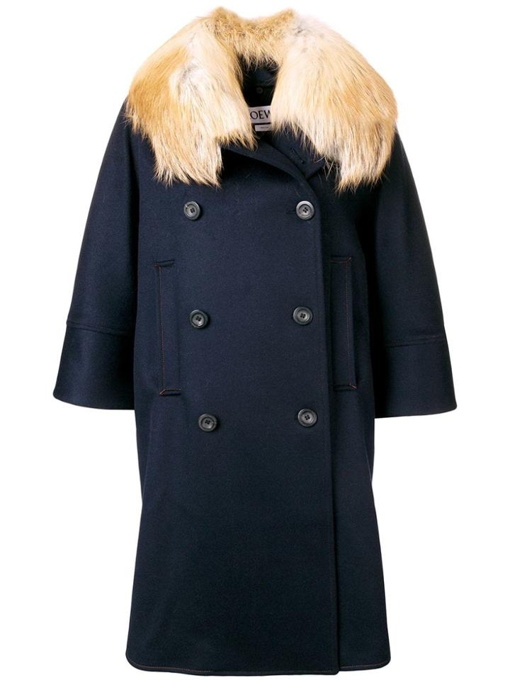 Loewe Oversized Loose Coat - Blue