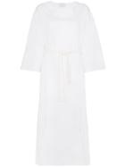 Esteban Cortazar Belted Midi Dress - White