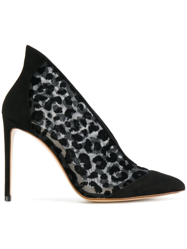 Francesco Russo Leo Net Pumps - Black