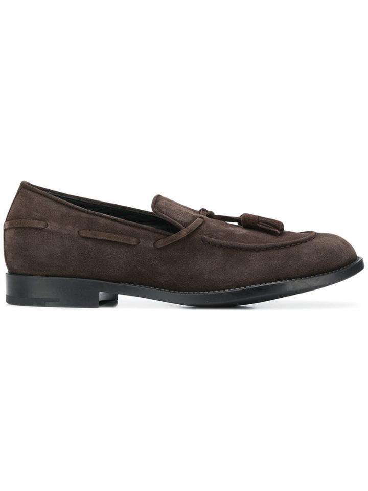 Z Zegna Tassel Front Loafers - Brown