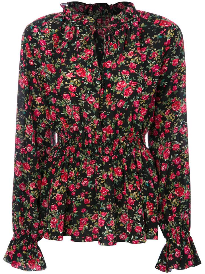 Dolce & Gabbana - Rose (pink) Print Blouse - Women - Silk - 38, Silk