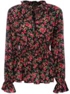 Dolce & Gabbana - Rose (pink) Print Blouse - Women - Silk - 38, Silk