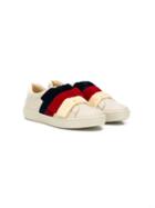 Gucci Kids Bow Sneakers - Neutrals