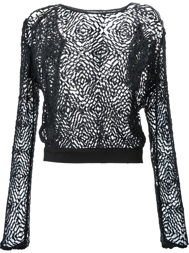 Bianca Spender 'venus' Top, Women's, Size: 8, Black, Polyester