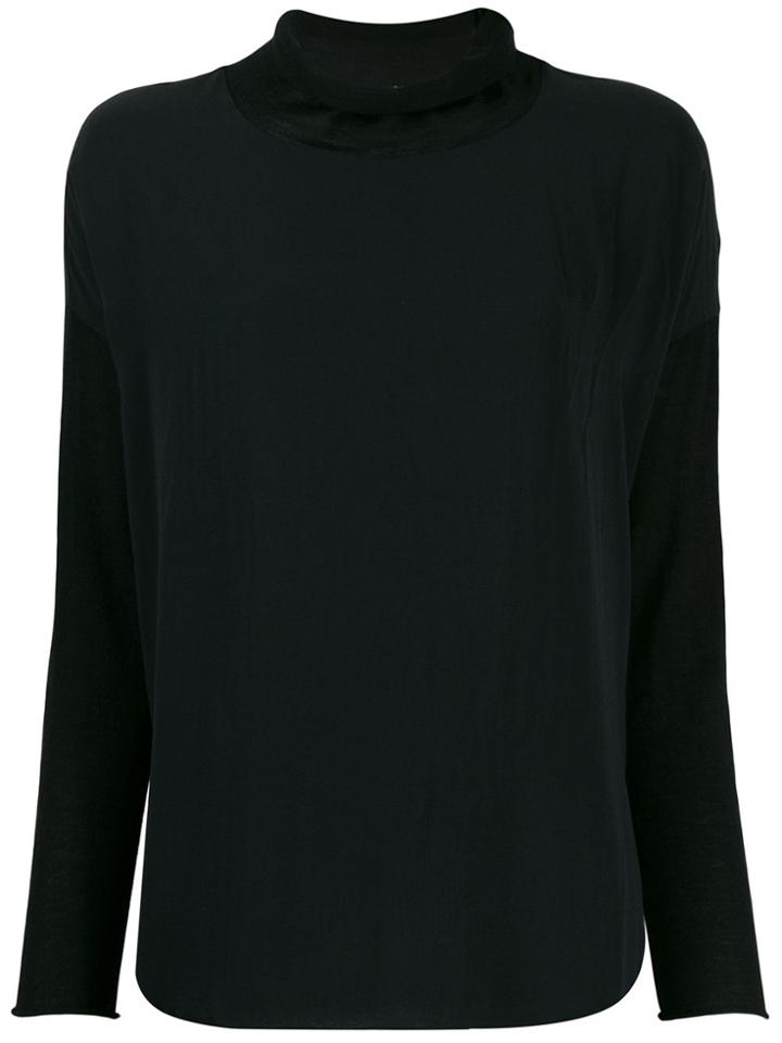 Kristensen Du Nord Roll Neck Blouse - Black