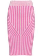 Cap Babette Ribbed Knitted Skirt - Pink
