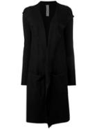 Rick Owens - Draped Open Front Cardigan Coat - Women - Cashmere - S, Black, Cashmere